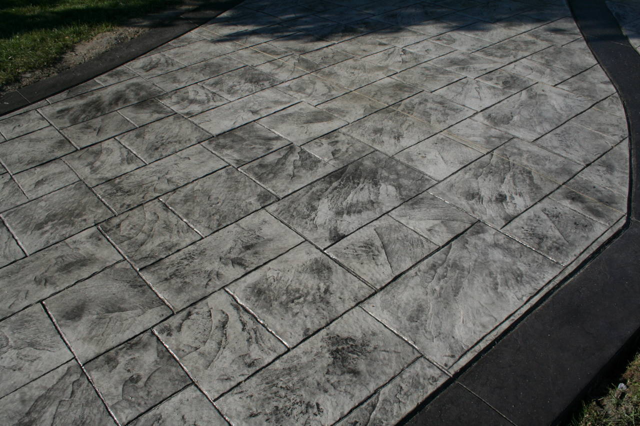 Hormigón impreso textura losa de piedra